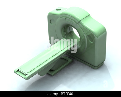 3D render di una tomografia assiale computerizzata TAC o uno scanner cat. Le scansioni sono effettuate tramite il calcolo di tomografia da immagini a raggi X Foto Stock