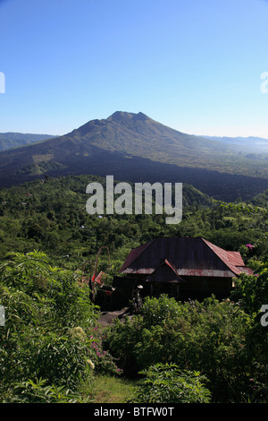 Indonesia Bali Gunung Batur vulcano, paesaggio di montagna, Foto Stock