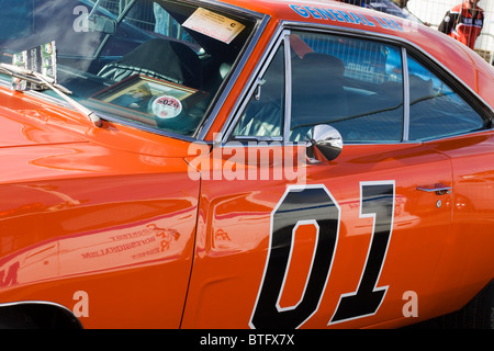 Una dimensione di vita il modello del Generale Lee duchi di luci di auto a Santa Pod Foto Stock