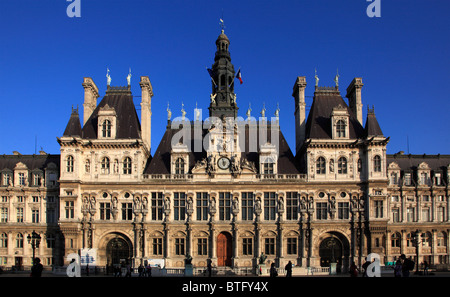 Francia, Parigi, l'Hôtel de Ville, Municipio Foto Stock