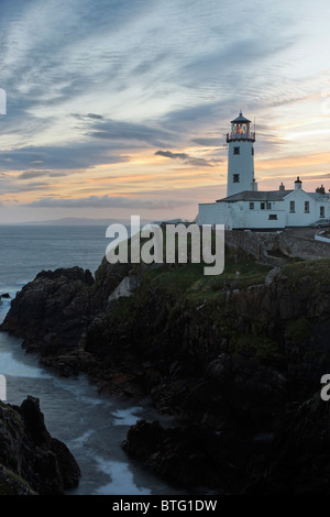 Fanad faro, Fanad Head, Fanad Penisola, County Donegal, Ulster, Eire. Foto Stock