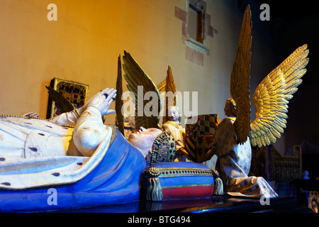 Tomba di Giovanni intrepidi e Margherita di Baviera presso il Palazzo dei Duchi di Digione, Côte-d'Or departement, Borgogna, Francia Foto Stock