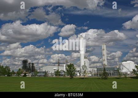 Impianto di separazione di aria nella zona centrale di Alberta, Canada Foto Stock