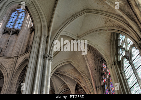 Chiesa in Abbazia di Saint-Germain, Auxerre, dipartimento Yonne, Borgogna, Francia Foto Stock