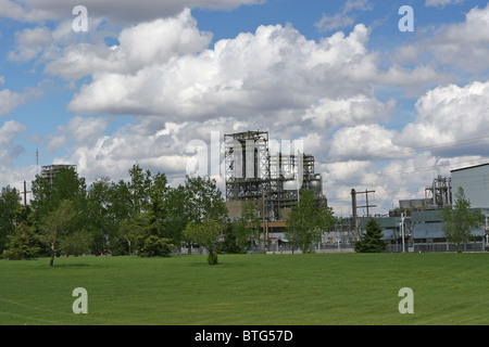 Impianto di separazione di aria nella zona centrale di Alberta, Canada Foto Stock