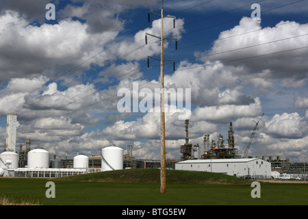 Impianto di separazione di aria nella zona centrale di Alberta, Canada Foto Stock