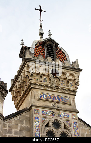 La chiesa in stile moresco, l'herbe, Cap Ferret, Francia. Foto Stock