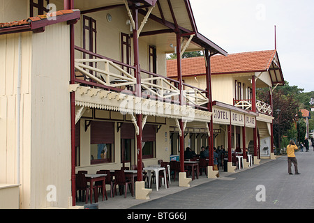 Hotel de la Plage, l'herbe, Bassin d'Arcachon Francia Foto Stock