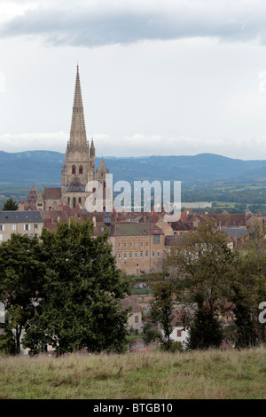 Cattedrale di Autun, Autun, Saône-et-Loire department, Borgogna, Francia Foto Stock