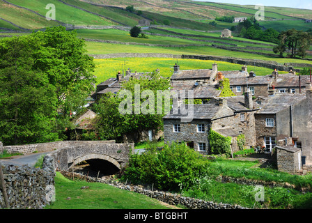 Villaggio Thwaite,Swaledale,North Yorkshire Foto Stock