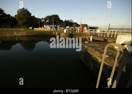 Lydney harbour Severn Estuary, Gloucestershire, Regno Unito Foto Stock
