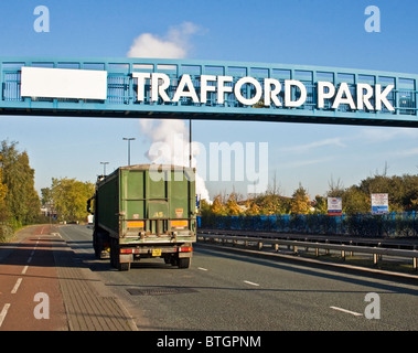 Trafford Park Industrial Estate, Trafford, Greater Manchester, Inghilterra, Regno Unito Foto Stock