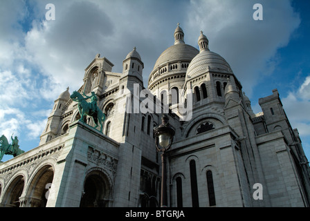 Basilica del Sacro Cuore di Gesù di Parigi capitale della Francia Foto Stock