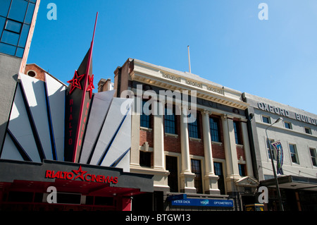 Dunedin,stile Art Deco Building,Princess Street,Isola del Sud,Nuova Zelanda Foto Stock