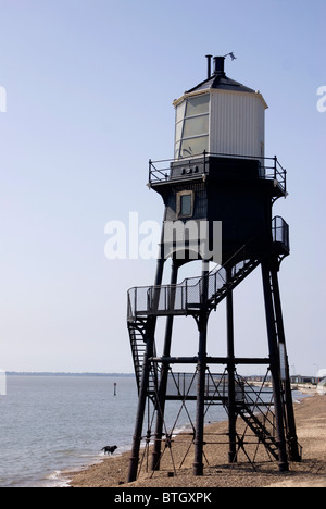 Faro,in legno in disuso Dovercourt,Essex Foto Stock