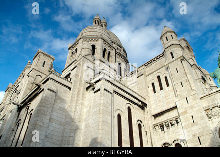 Basilica del Sacro Cuore di Gesù di Parigi capitale della Francia Foto Stock