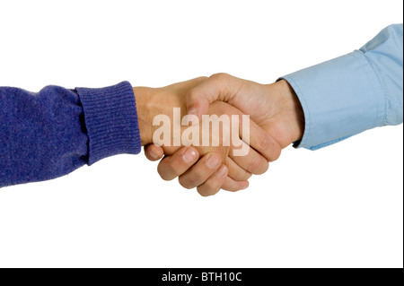 stretta di mano Foto Stock