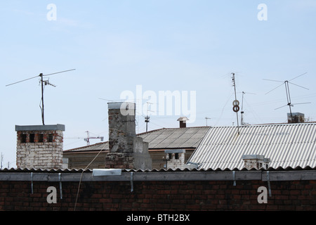 Tetti della città Foto Stock