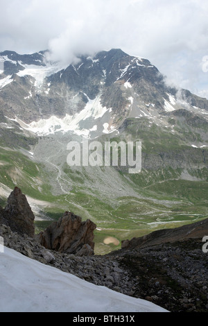 Alpi in estate - Aiguille Area Percee Tignes Val d'Isere Francia Foto Stock