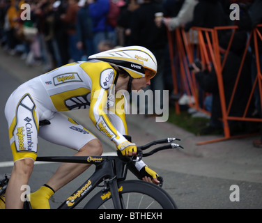 SACRAMENTO, CA - 14 Febbraio 2009: Scene di AMGEN Tour Foto Stock