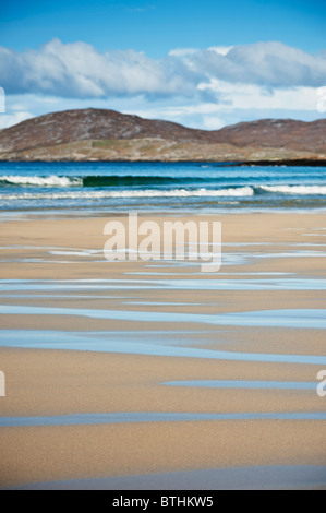 Scenic Traigh Lar Beach, vicino Horgabost, Isle of Harris, Ebridi Esterne, Scozia Foto Stock