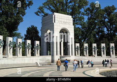 Il Memoriale della Seconda Guerra Mondiale, Washington D.C., USA Foto Stock