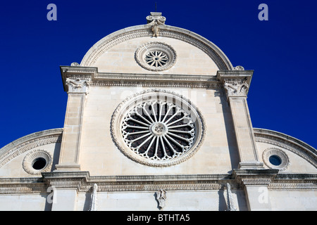 St. James Cathedral (1431-1536), Sibenik, Regione di Sibenik e di Knin, Croazia Foto Stock