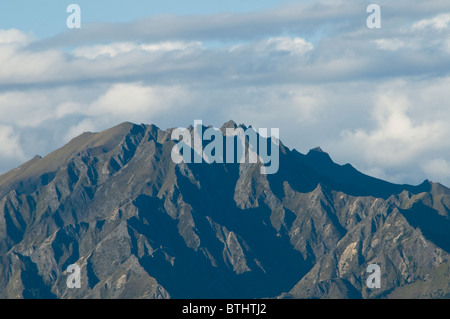 Wanaka viste,Harris montagne,Wanaka,Isola del Sud,Nuova Zelanda Foto Stock