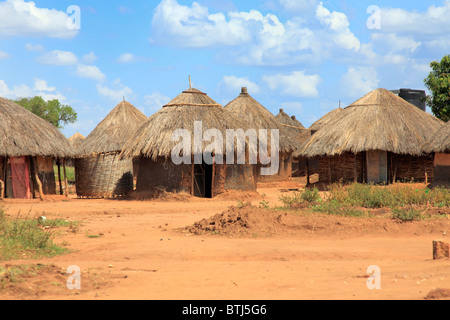 Villaggio, Acholiland, Uganda, Africa orientale Foto Stock