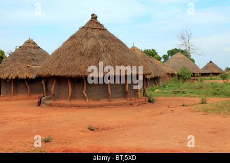 Villaggio, Acholiland, Uganda, Africa orientale Foto Stock