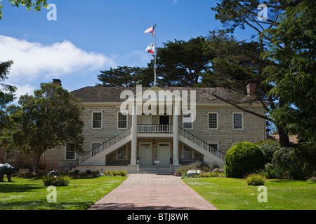 Historic COLTON Hall è stato costruito nel 1940 da Walter Colton, il primo sindaco di Monterey in California Foto Stock