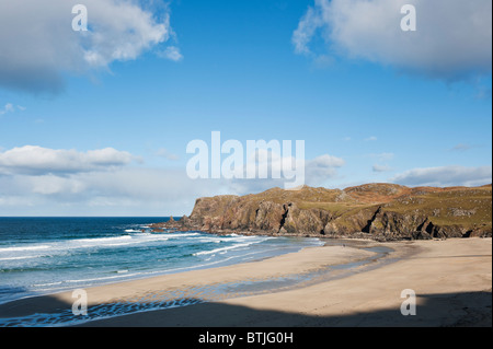 Scenic Dalmore Beach, isola di Lewis, Ebridi Esterne, Scozia Foto Stock