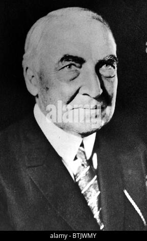 Warren G. Harding, 29° Presidente degli Stati Uniti (1921-1923). Foto Stock