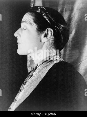 Fannie Hurst (1889-1968) autore americano di molti romanzi ordinario circa la vita delle donne, inclusi "imitazione della Vita", realizzato in film in 1934 e 1959. 1932 ritratto. Foto Stock