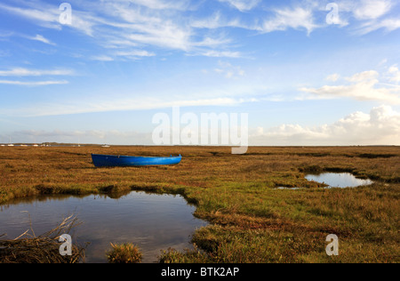 Deepdale Marsh a Burnham Deepdale, Norfolk, Inghilterra, Regno Unito. Foto Stock
