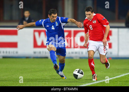 VIENNA, Austria - ottobre 8 battiti Austria Azerbaigian 3:0 in una partita di qualificazione per il campionato europeo 2012 Foto Stock