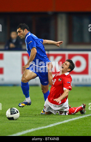 VIENNA, Austria - ottobre 8 battiti Austria Azerbaigian 3:0 in una partita di qualificazione per il campionato europeo 2012 Foto Stock