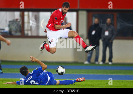 VIENNA, Austria - ottobre 8 battiti Austria Azerbaigian 3:0 in una partita di qualificazione per il campionato europeo 2012 Foto Stock