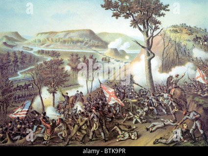 La battaglia di missionario Ridge, novembre 24-25, 1863 Foto Stock