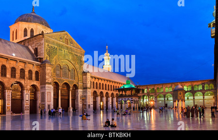 La grande moschea Umayyad a Damasco, Siria Foto Stock