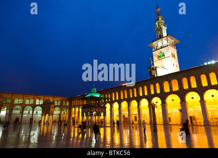 La grande moschea Umayyad a Damasco, Siria Foto Stock