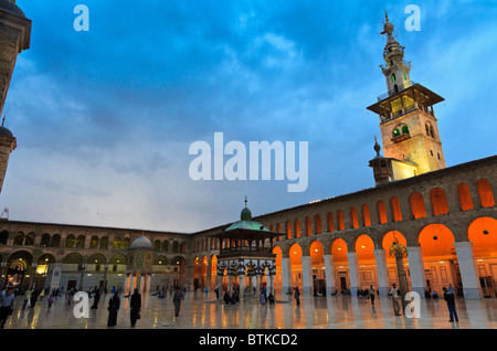 La grande moschea Umayyad a Damasco, Siria Foto Stock