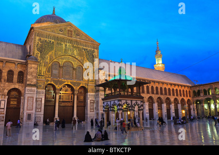 La grande moschea Umayyad a Damasco, Siria Foto Stock