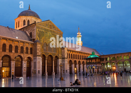 La grande moschea Umayyad a Damasco, Siria Foto Stock