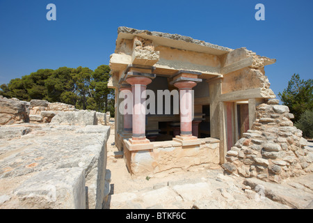 Il nord del bacino Lustrale. Il Palazzo di Cnosso, Creta, Grecia. Foto Stock