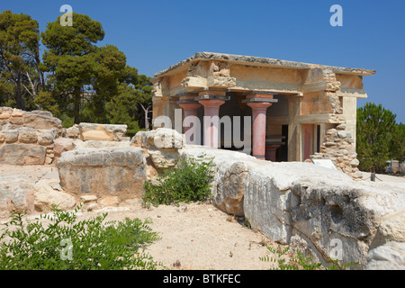 Il nord del bacino Lustrale. Il Palazzo di Cnosso, Creta, Grecia. Foto Stock