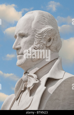 Generale Sam Houston su 'Mount Rush Hour' dello scultore David Adickes, Houston, Texas, USA Foto Stock