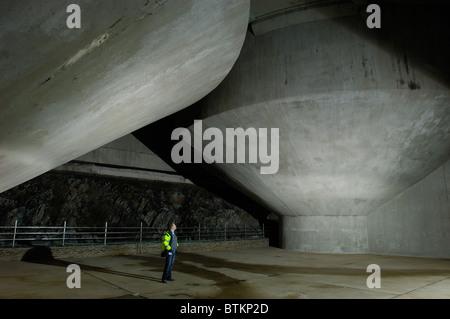 Un sotterraneo vault, Esch-sur-sicuro, Lussemburgo Foto Stock