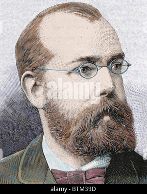 KOCH, Robert (1843-1910). Medico tedesco. In 1882 ha scoperto il bacillo della tubercolosi. Foto Stock
