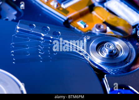 All'interno di un disco rigido Foto Stock